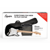 Squier Sonic Stratocaster Pack Maple Fingerboard Black Gig Bag 10G 230V EU